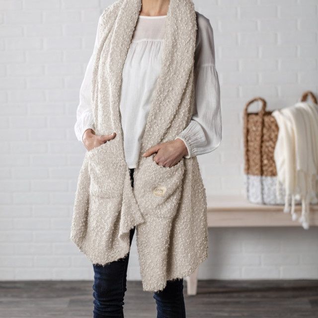 Giving Shawl - Cream Faith