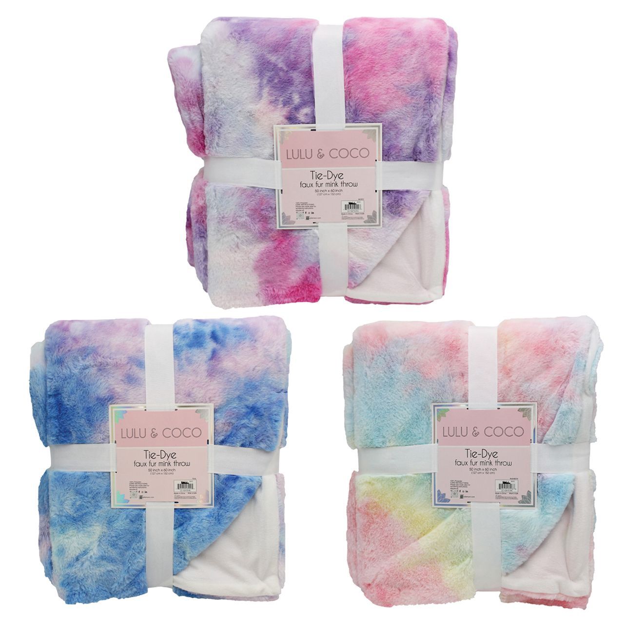 LULU &amp; COCO Tie-Dye Throw
