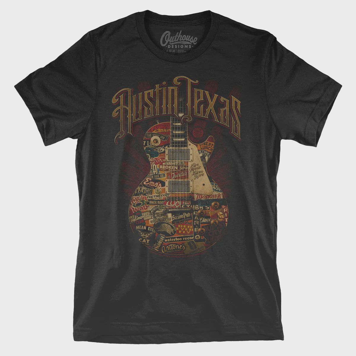 Austin Guitar Shirt, Size: small