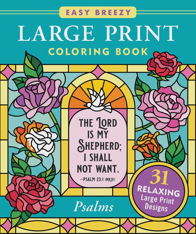 Large Print Coloring Book Psalms