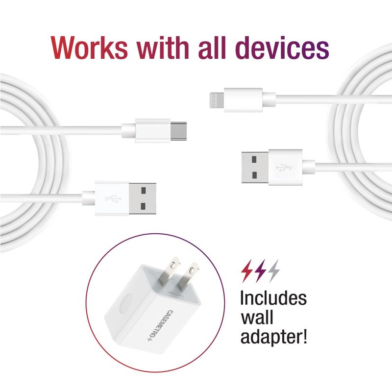 Universal Charging Set Two Cords Lighting &amp; USB-C