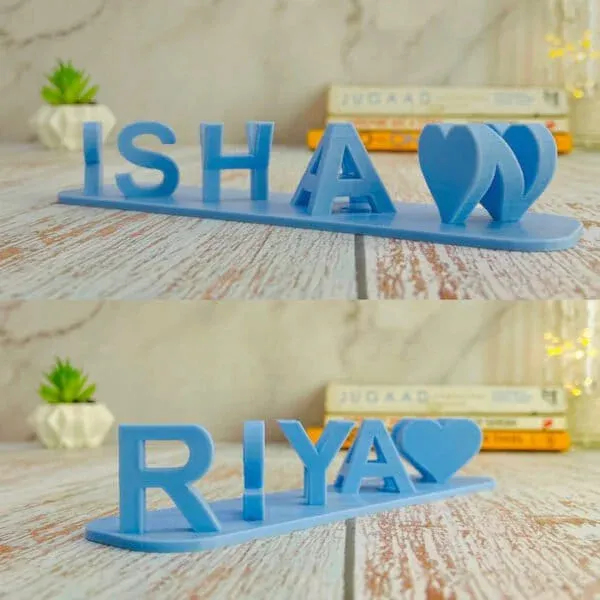 3D Name Text Flip