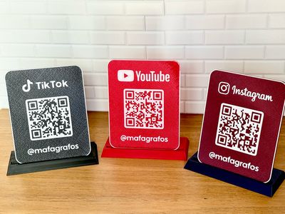 Social QRCode Plaque