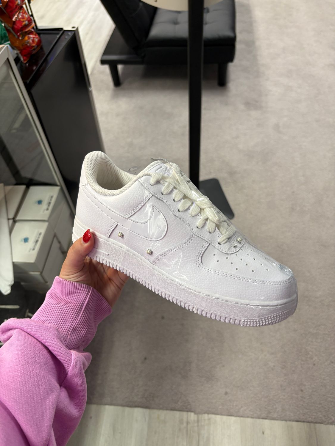 Men size 8 Nike Air Force 1 Pearl White (womans 9.5)