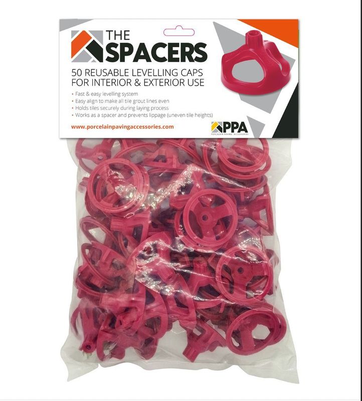 PPA The Spacers – Levelling Cap System for Porcelain Slabs (Pack of 50)