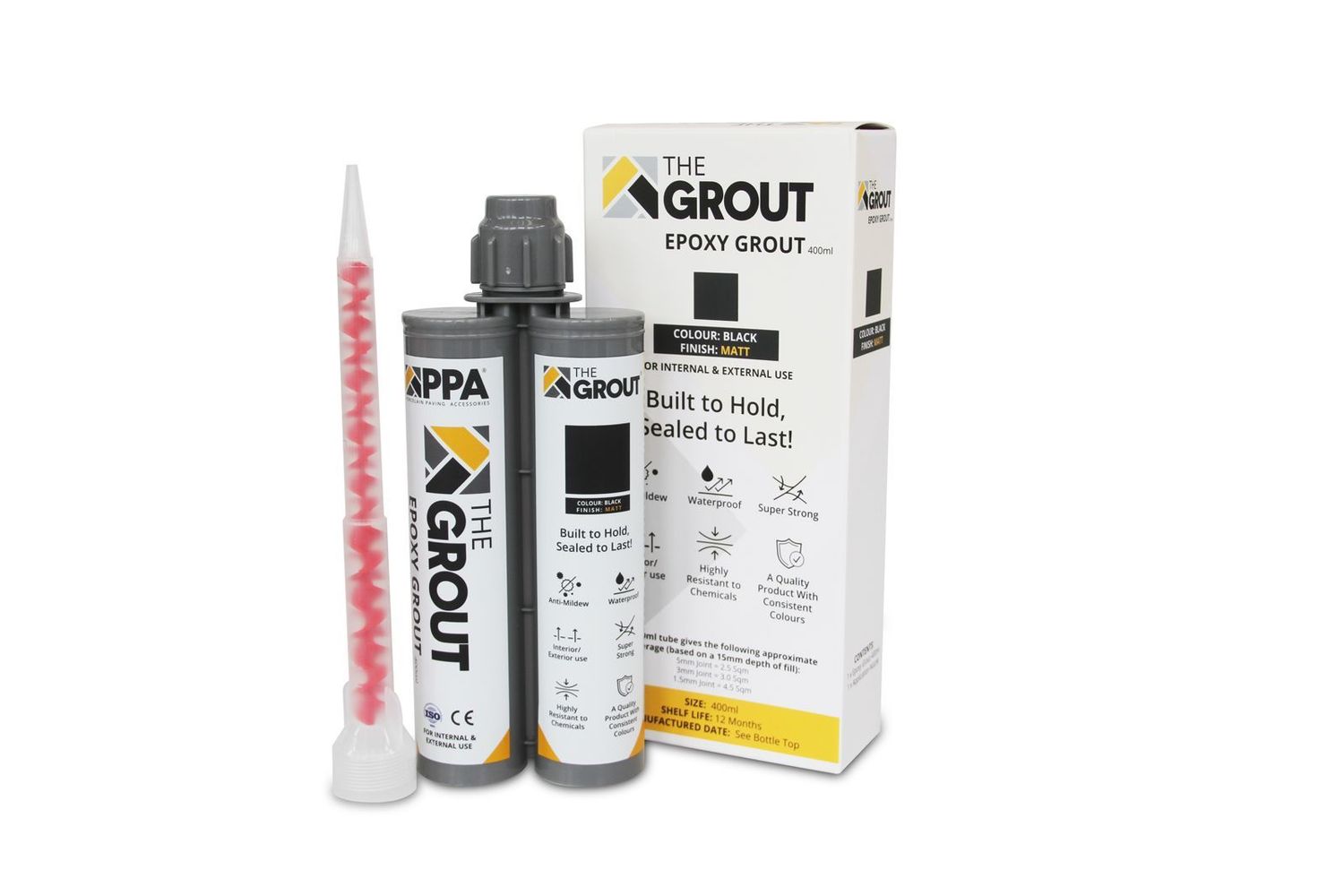PPA Epoxy Grout (MATT) - 400ml - Black