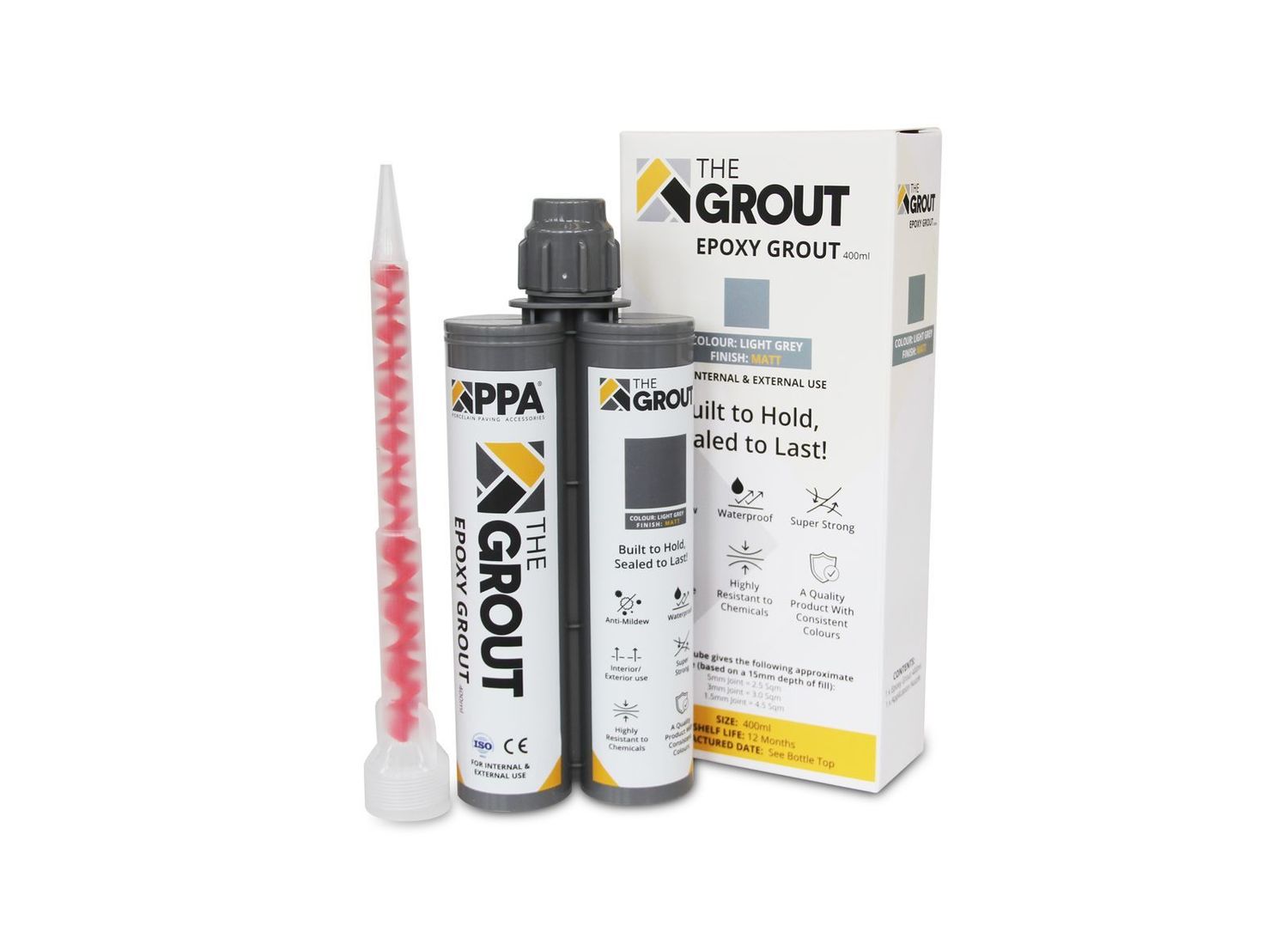 PPA Epoxy Grout (MATT) - 400ml - Light Grey