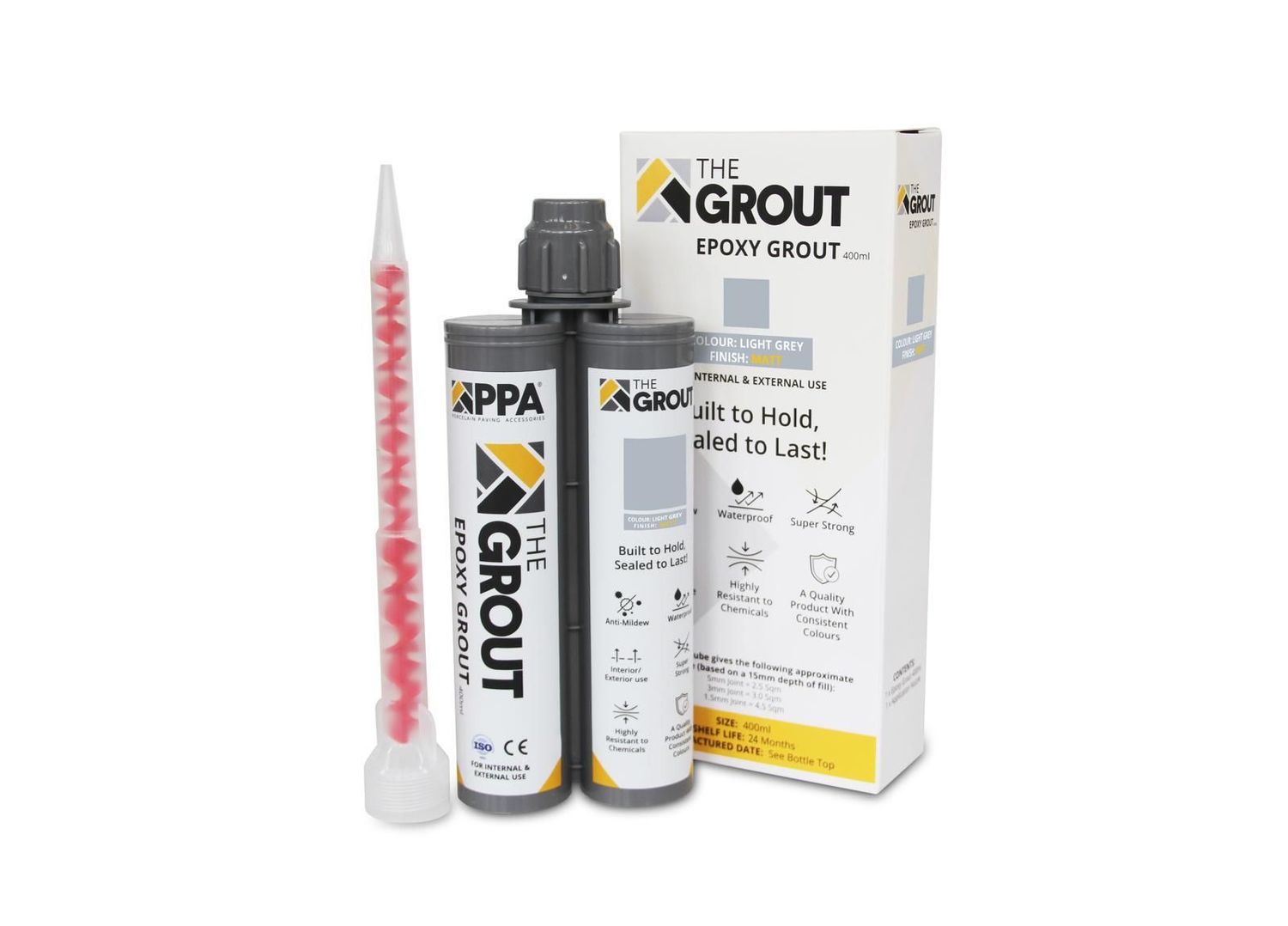 PPA Epoxy Grout (MATT) - 400ml - Light Grey