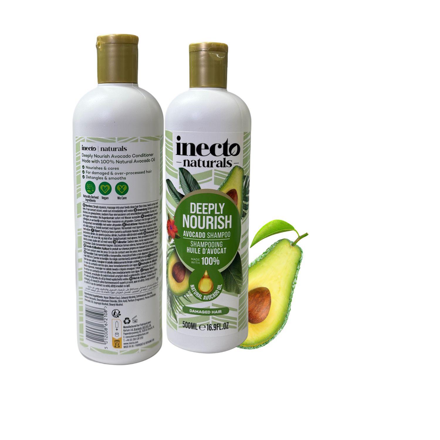 inecto Naturals Deeply Nourish Shampoo, 500ml