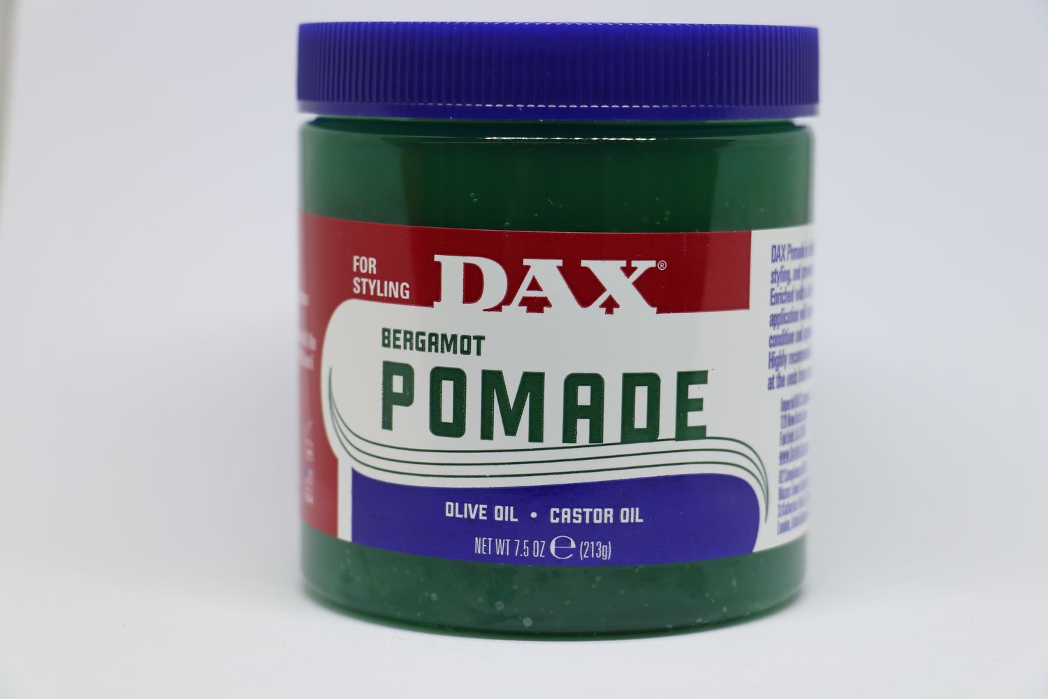 DAX pomada olive oil, castor oil for styling, 213g