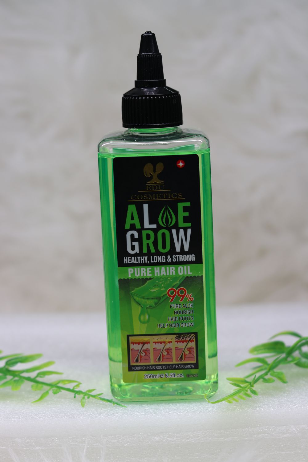 EDU Aloe grow pure hair oil, 250ml