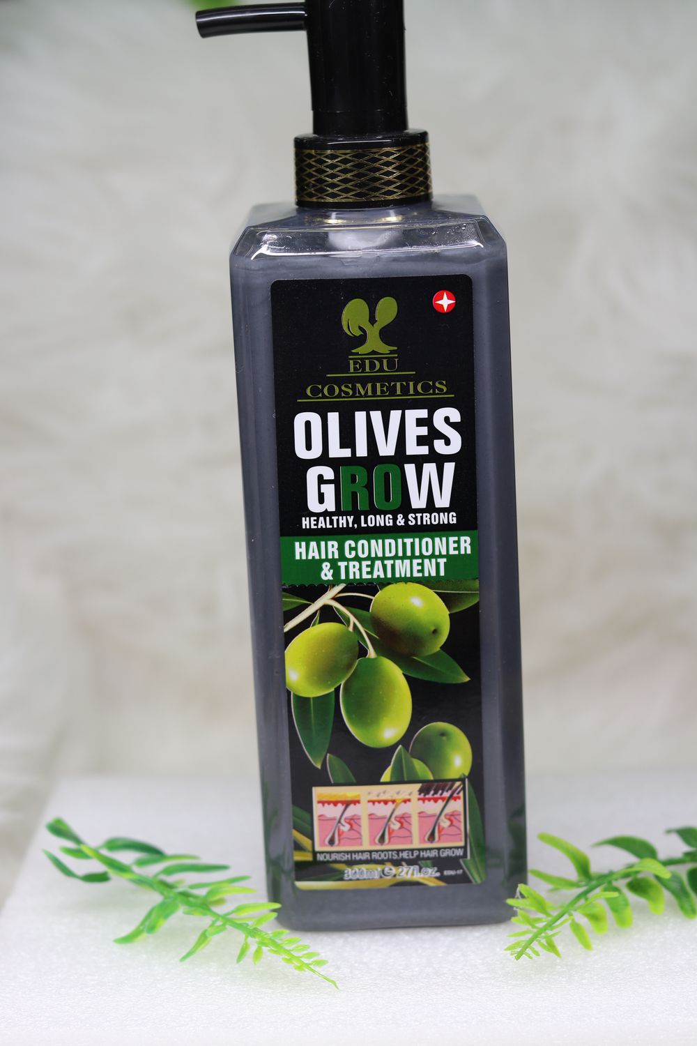 EDU olives grow hair conditioner, 800ml