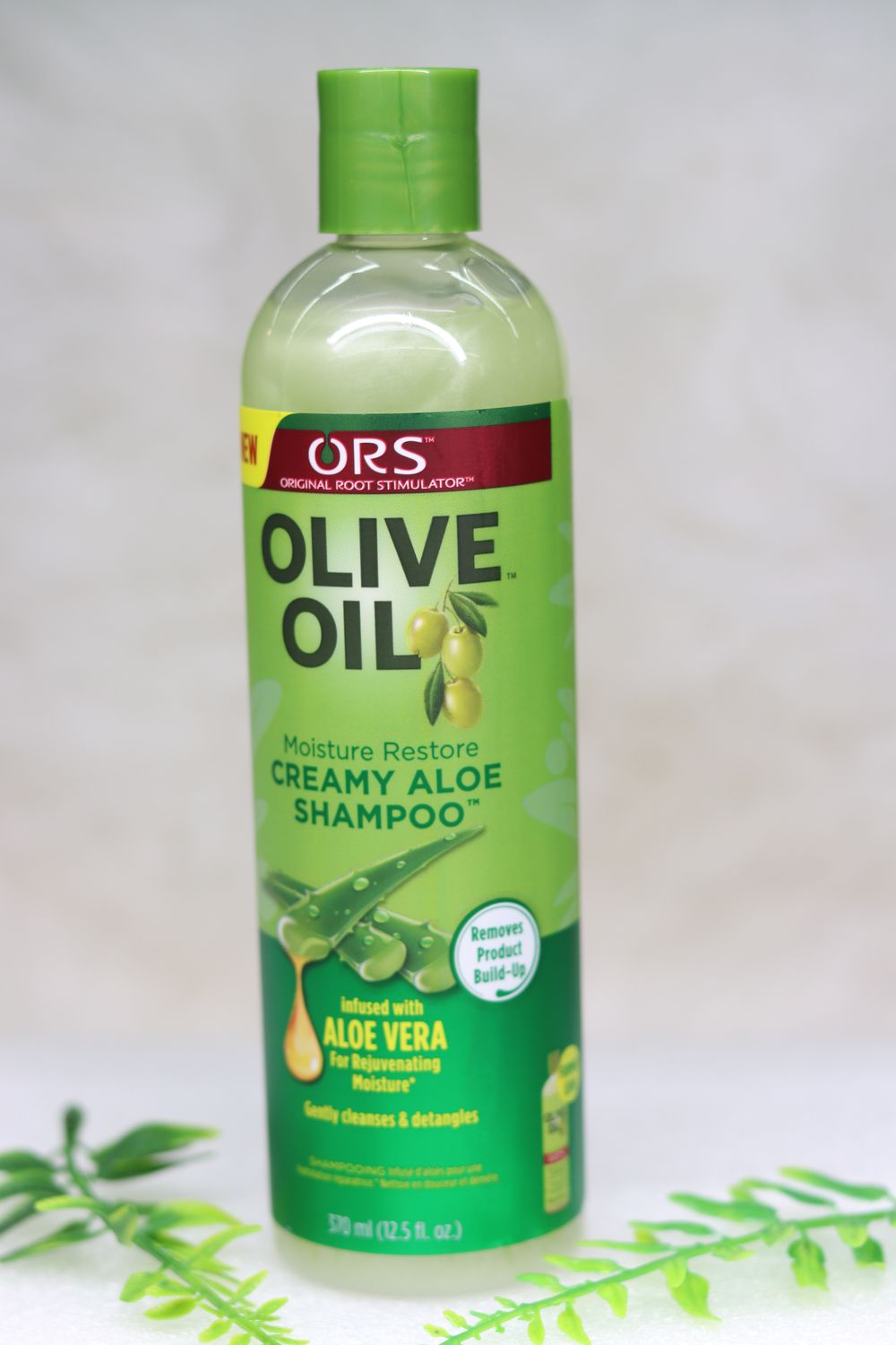 ORS olive oil creamy aloe shampoo, 370ml