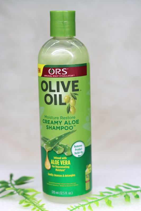 ORS olive oil creamy aloe shampoo, 370ml