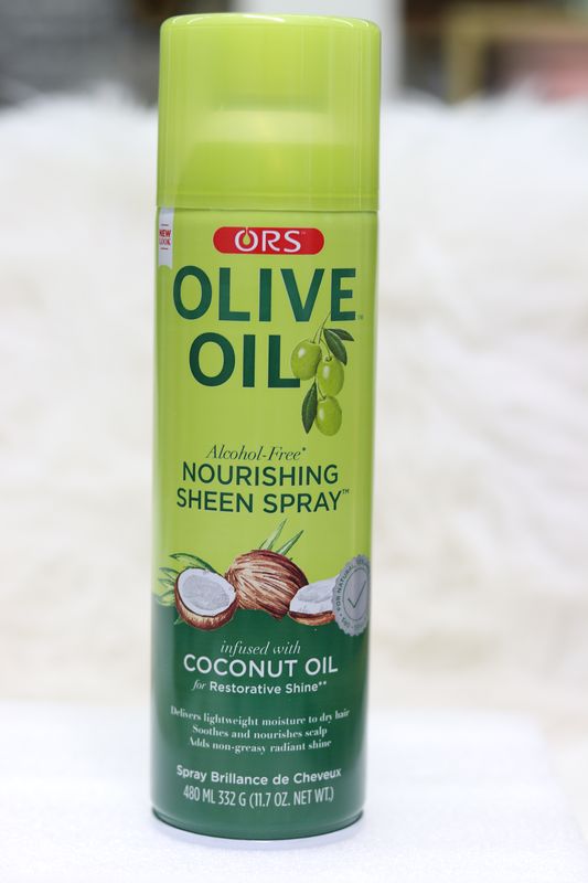 ORS olive &coconut oil nourishing sheen spray,480ml/332g