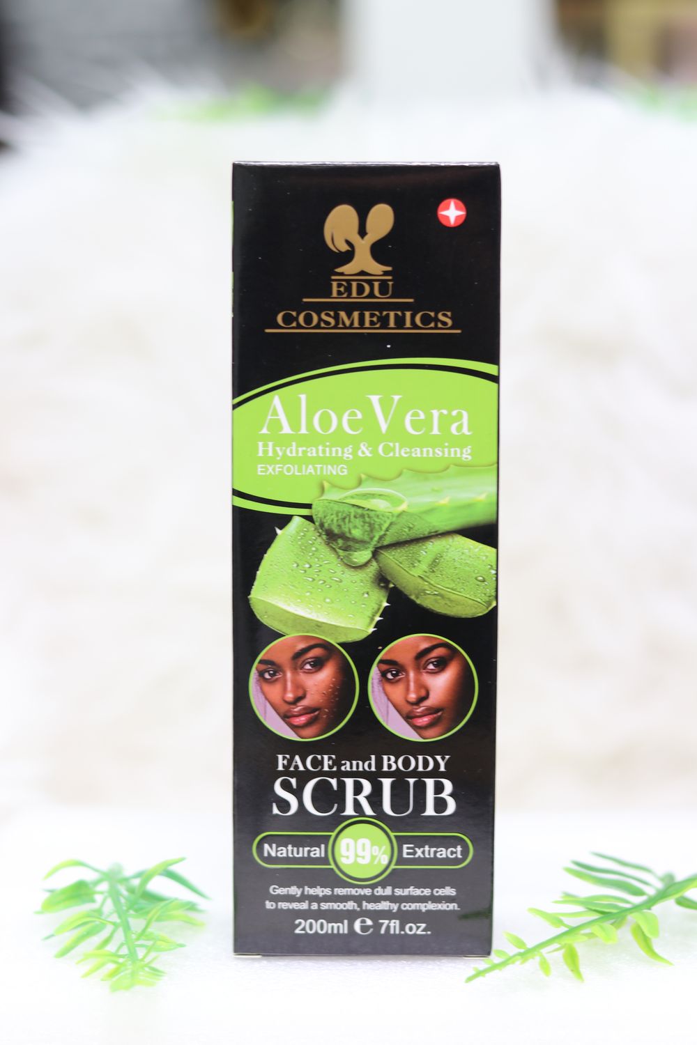 EDU Aloe Vera face & body scrub 99%, 200ml