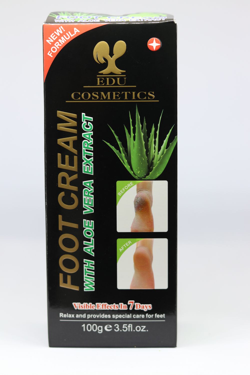 EDU foot cream with aloe vera extract, 100g