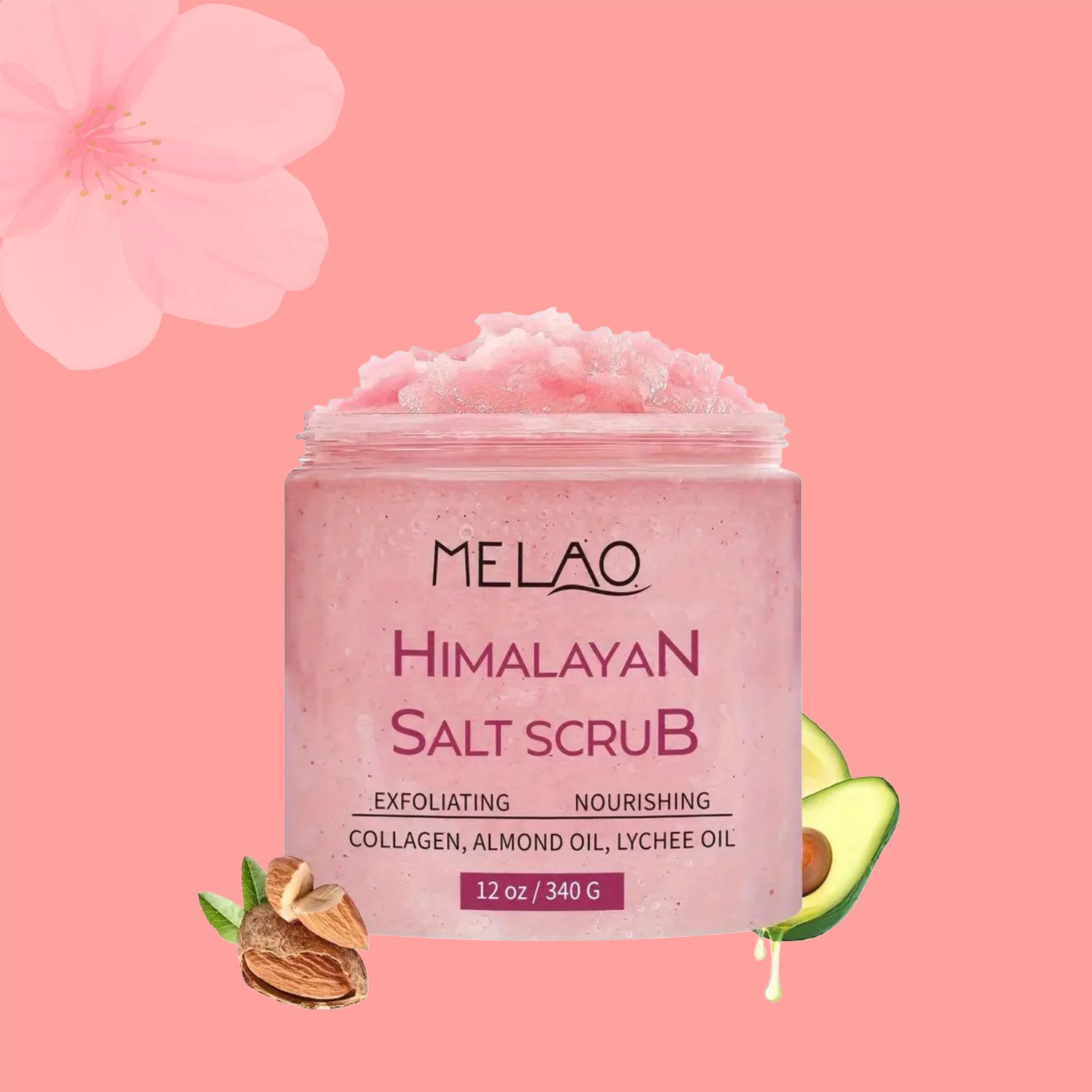 Melao Himalayan Salt Scrub, 340g