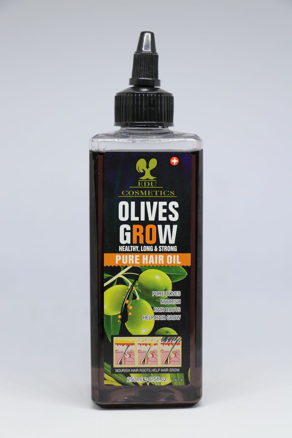 EDU olives grow pure hair oil, 250ml