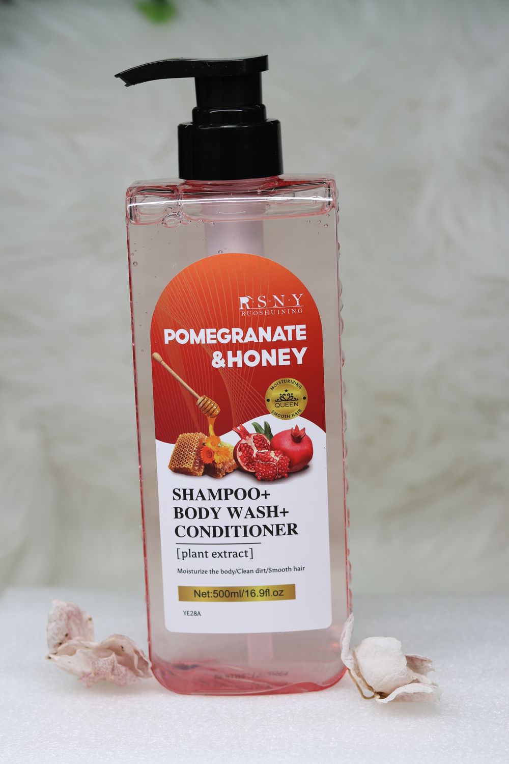 Pomegranate & Honey shampoo, body wash and conditioner, 500ml