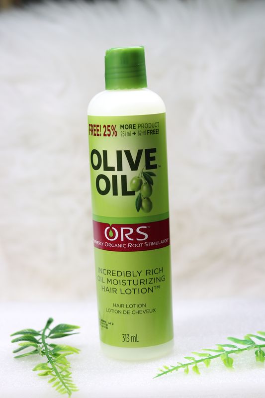ORS olive oil moisturizing hair lotion, 313ml