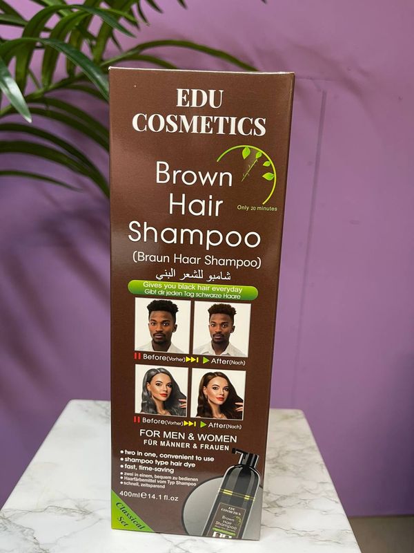 EDU Hair shampoo cosmetic brown, 400ml