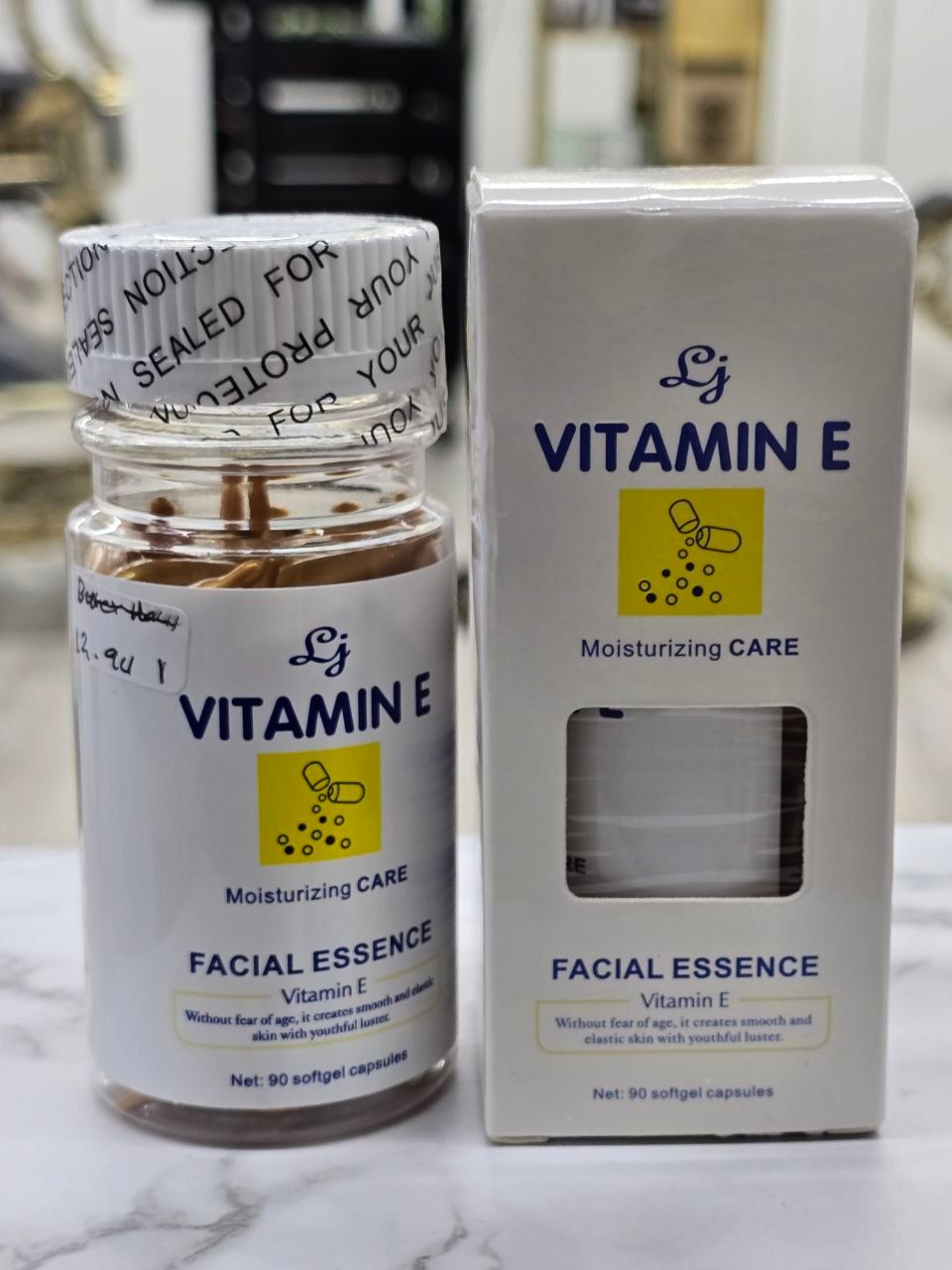 Vitamin E, facial essence, 90 softgel-capsules