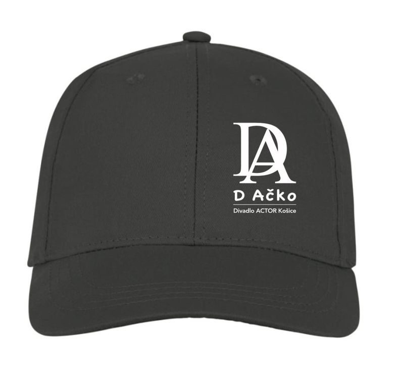 Čierna šiltovka s logom D-ačko