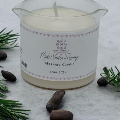 MINTED VANILLA ROSEMARY MASSAGE CANDLE