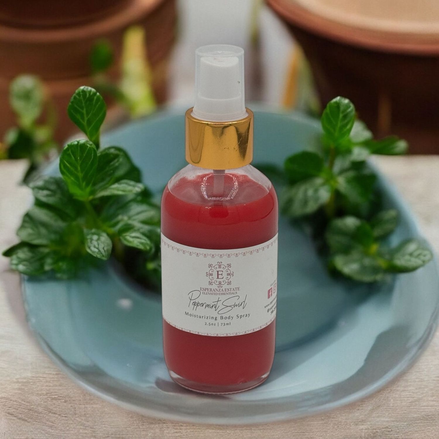 PEPPERMINT SWIRL MOISTURIZING BODY SPRAY PEPPERMINT SWIRL MOISTURIZING BODY SPRAY