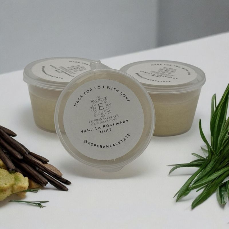 VANILLA ROSEMARY MINT JELLY WAX MELTS