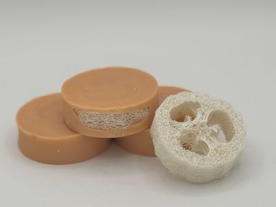 EXFOLIATING LOOFAH SOAP ROUNDS EXFOLIATING LOOFAH SOAP ROUNDS