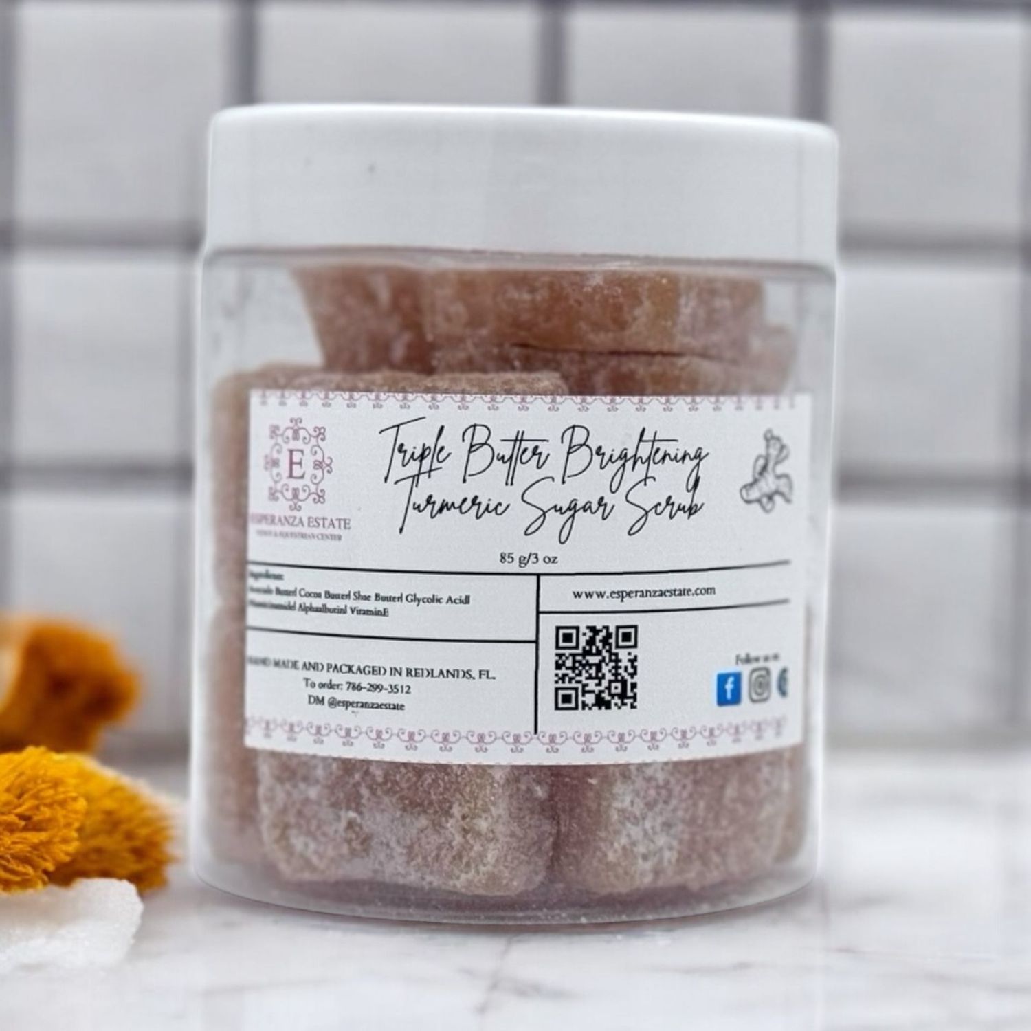 TRIPLE BUTTER BRIGHTENING TURMERIC SUGAR BODY SCRUB