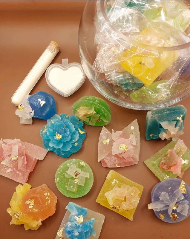 Indulgent Crystal Candy Treasure Box - 12 or 18 pieces. FREE Sour Pots