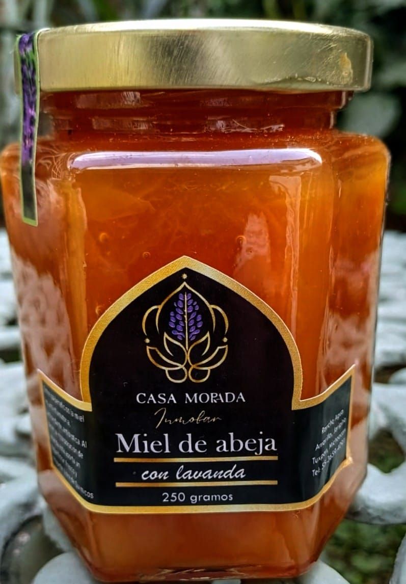 Miel de abeja con lavanda