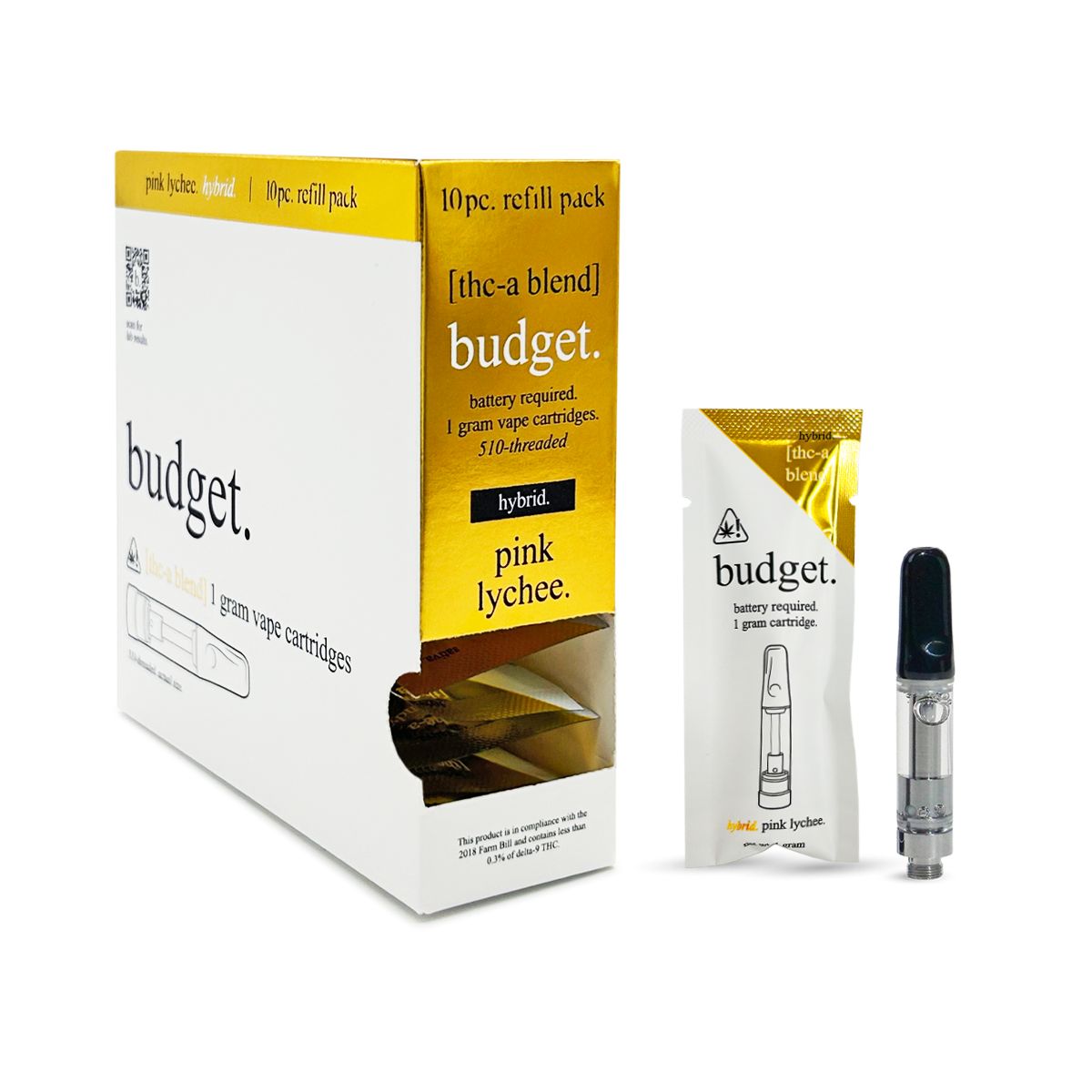 Budget 1G THCA  Cartridge