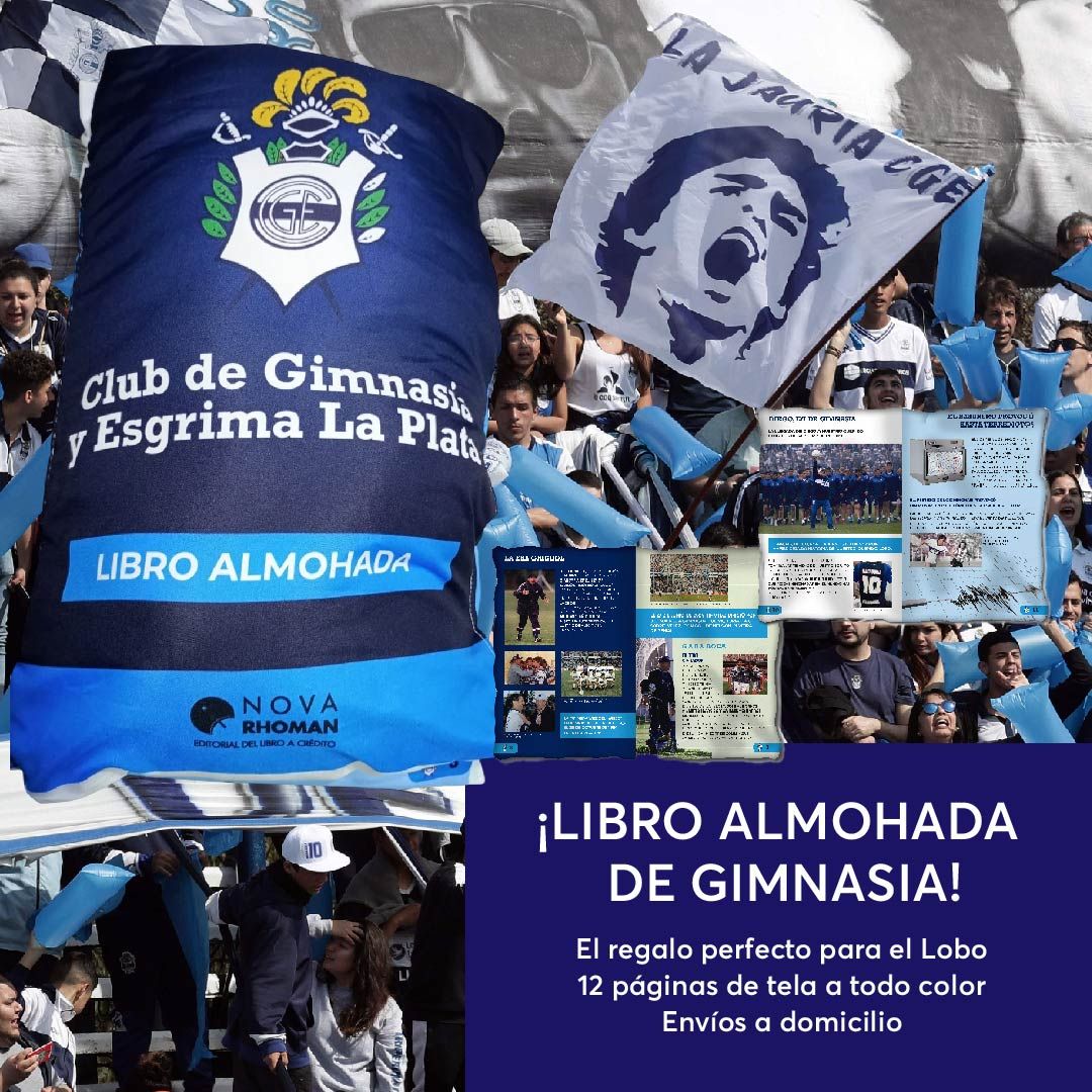 Libro Almohada Gimnasia y Esgrima de La Plata
