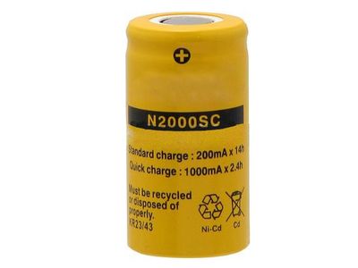 Akumulator Ni-Cd 1V2 2000mAh SC do zgrzewania