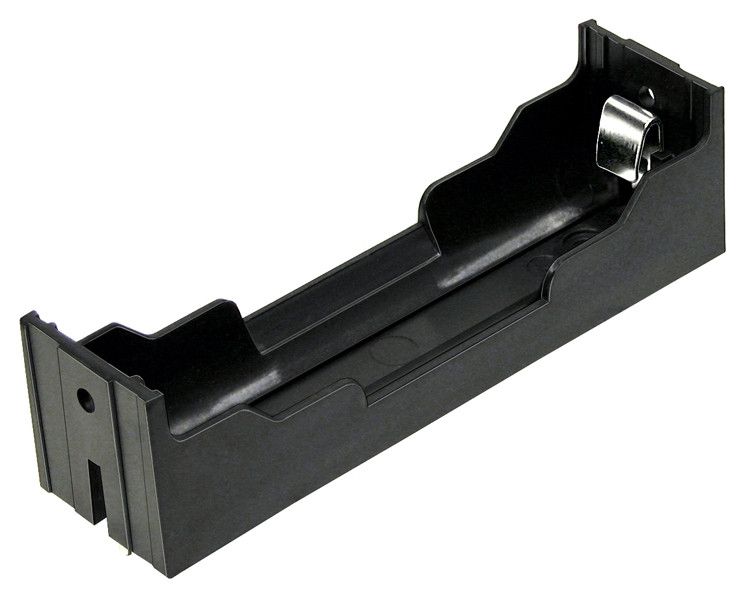 Koszyk na 1 baterie typu 18650 do PCB z blaszkami