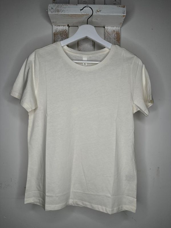 T-SHIRT COTONE  -  BIANCO BEIGE -  DA PERSONALIZZARE