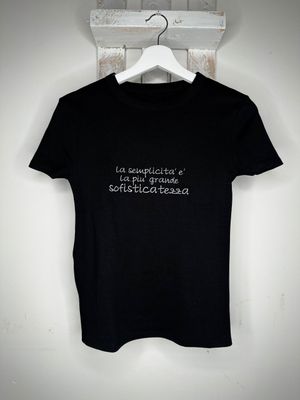 T-SHIRT COTONE PERSONALIZZATA - SEMPLICITA' T-SHIRT COTONE PERSONALIZZATA - SEMPLICITA'