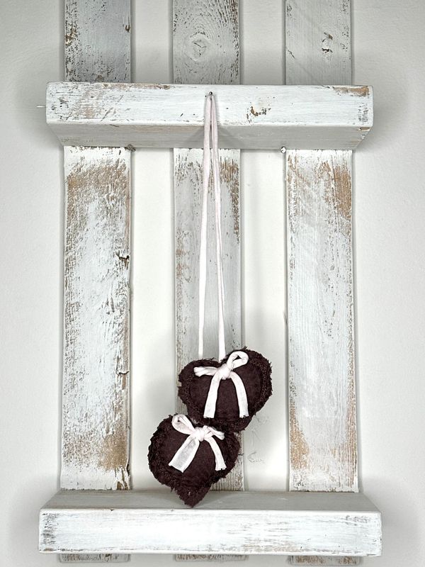 COPPIA CUORI DECORATIVI DA APPENDERE
