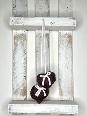 COPPIA CUORI DECORATIVI DA APPENDERE