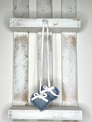 COPPIA CUORI DECORATIVI DA APPENDERE
