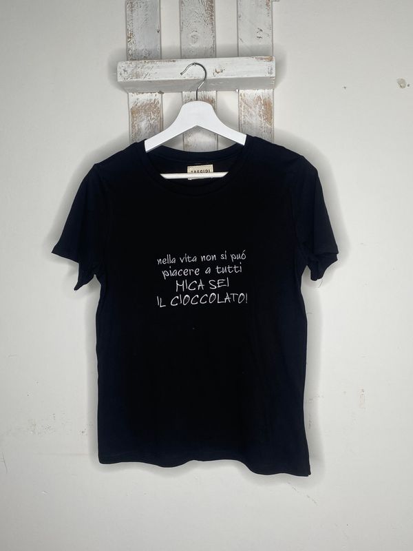 T-SHIRT COTONE PERSONALIZZATA - CIOCCOLATO