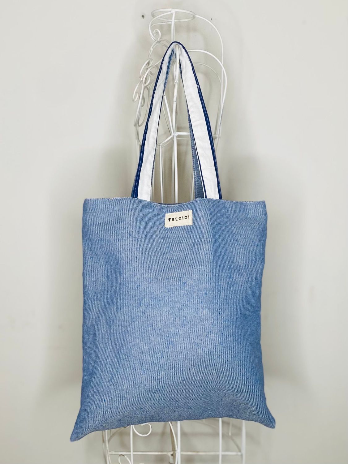 TOTE BAG MEDIA - JEANS CHIARO