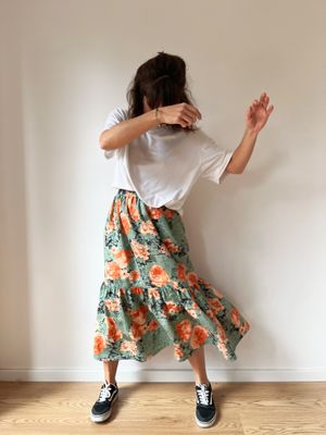 Spódnica z falbaną /ROSA/