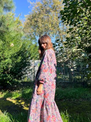 Sukienka BALOON MAXI/LILAC/