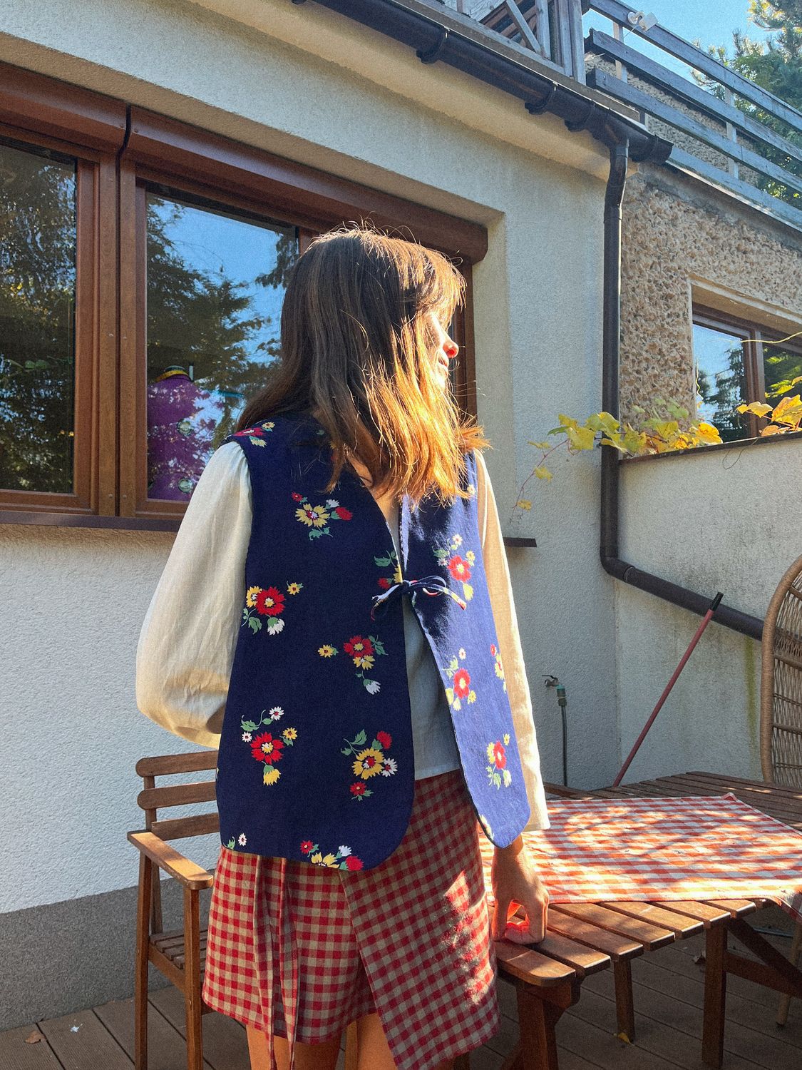 Kamizelka w kwiaty /RETRO BLOOM/