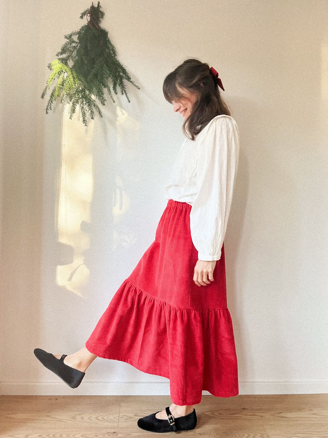 Spódnica z falbaną /APPLE/